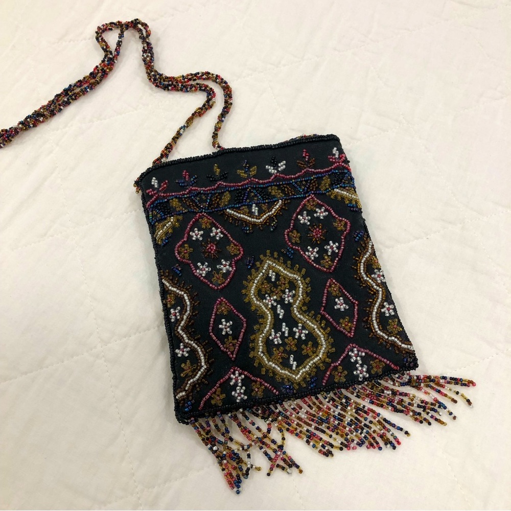 Fringed evening bag